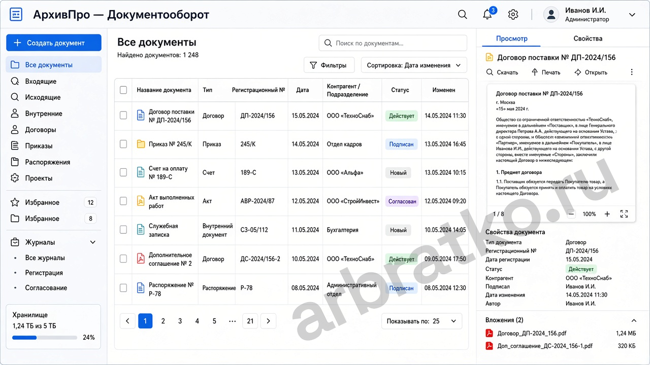 АрхивПро — документы